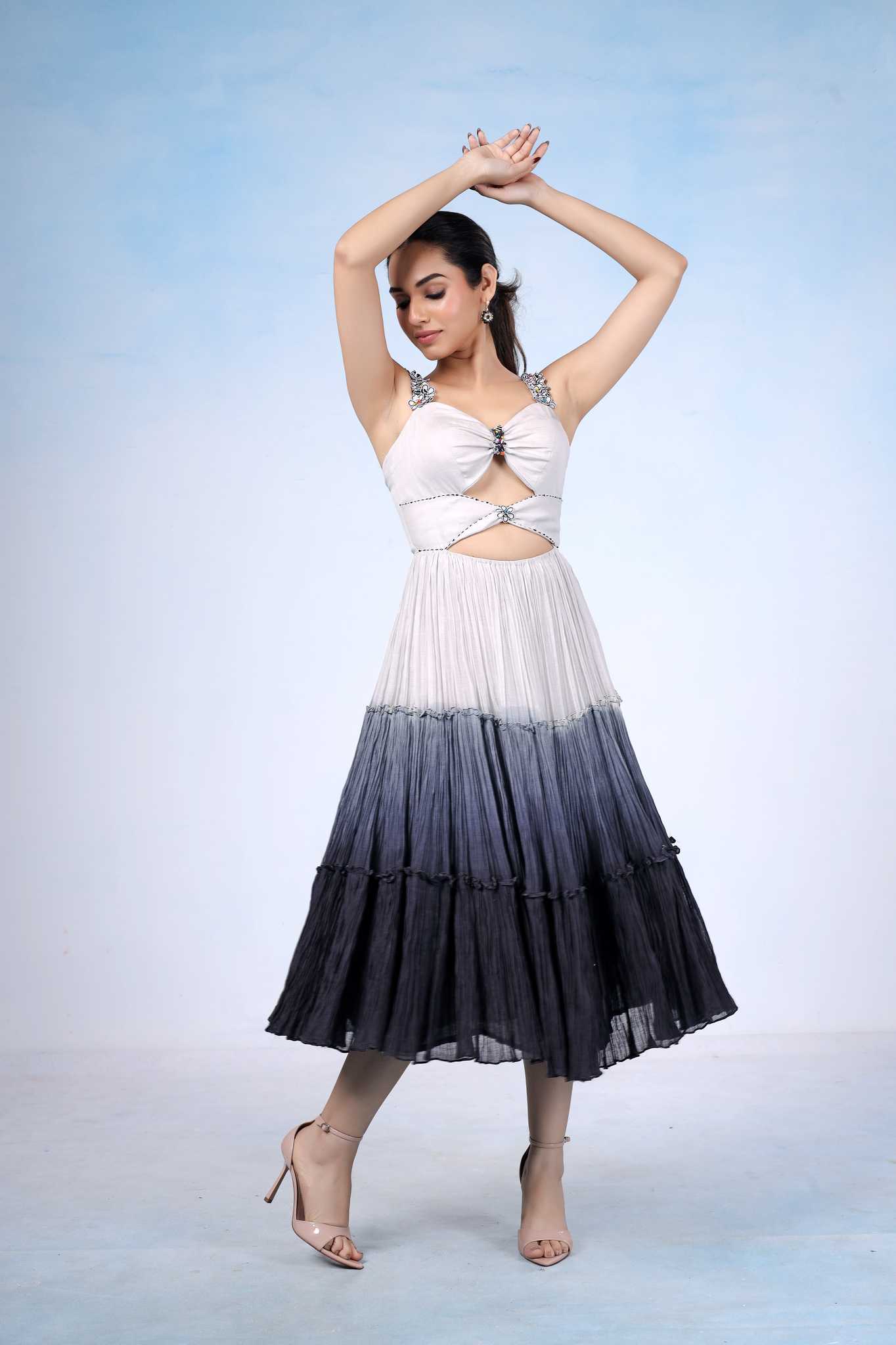 Smokey Grey Ombre Dress