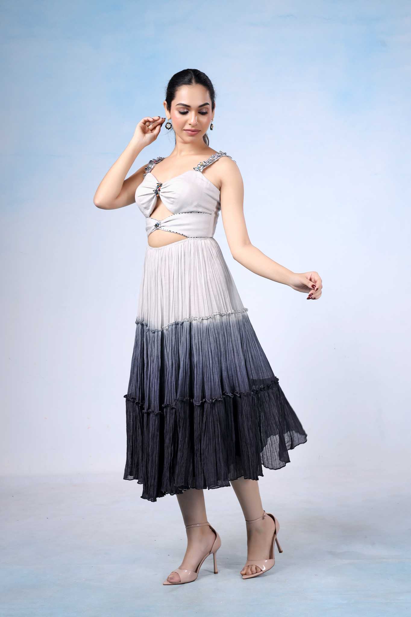 Smokey Grey Ombre Dress