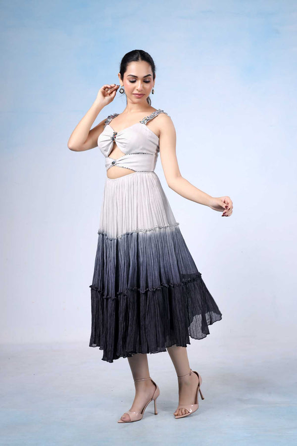 Smokey Grey Ombre Dress